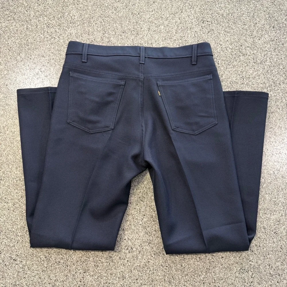 Vintage Levis Pants Mens 36x30 Navy Blue Straight Slacks Khakis Chino